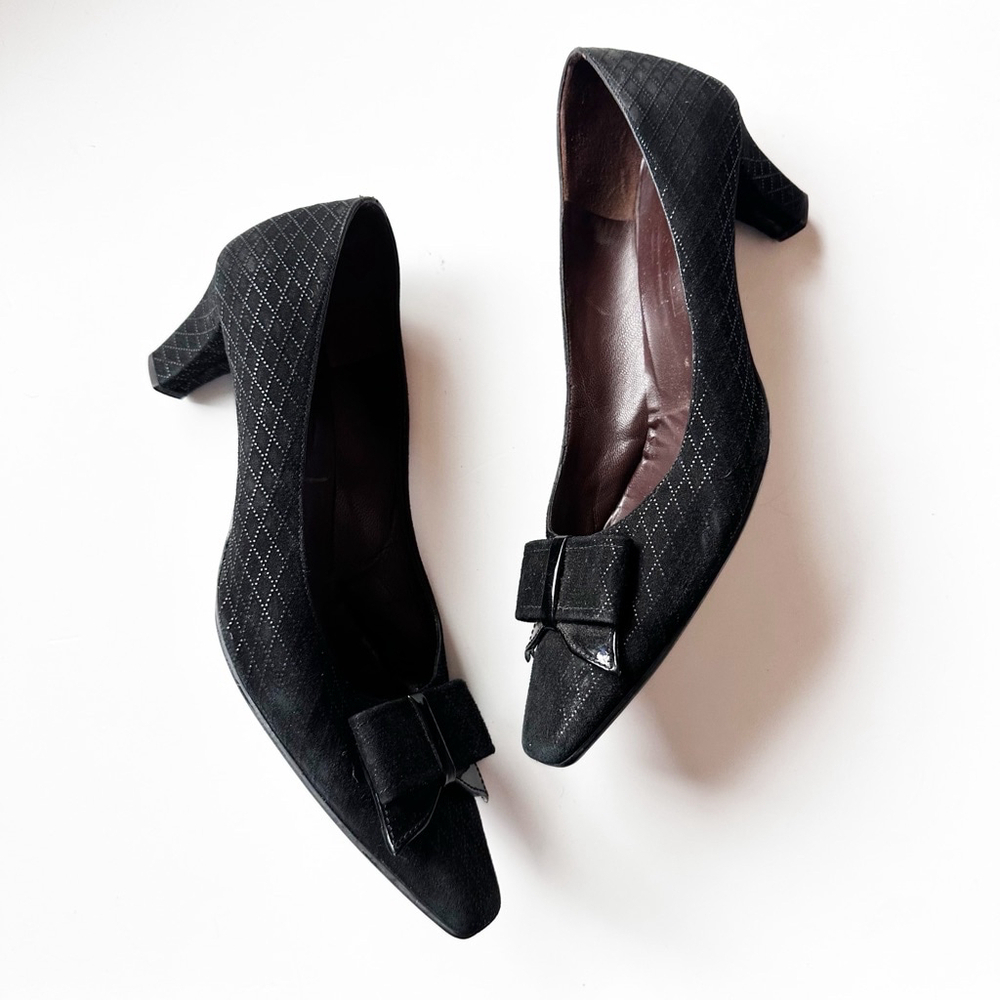 Vintage Bruno Magli Heels Black Women's Size 8.5 - Picture 2 of 8